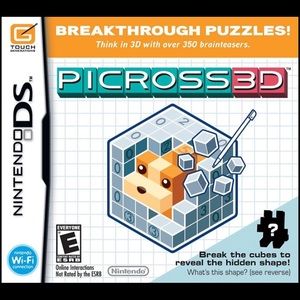 Nintendo DS Picross 3D NDS Game FACTORY SEALED - NEW - WiFi